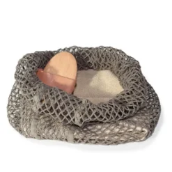 Gjenbrukbar nettpose stor 40x30 cm clay