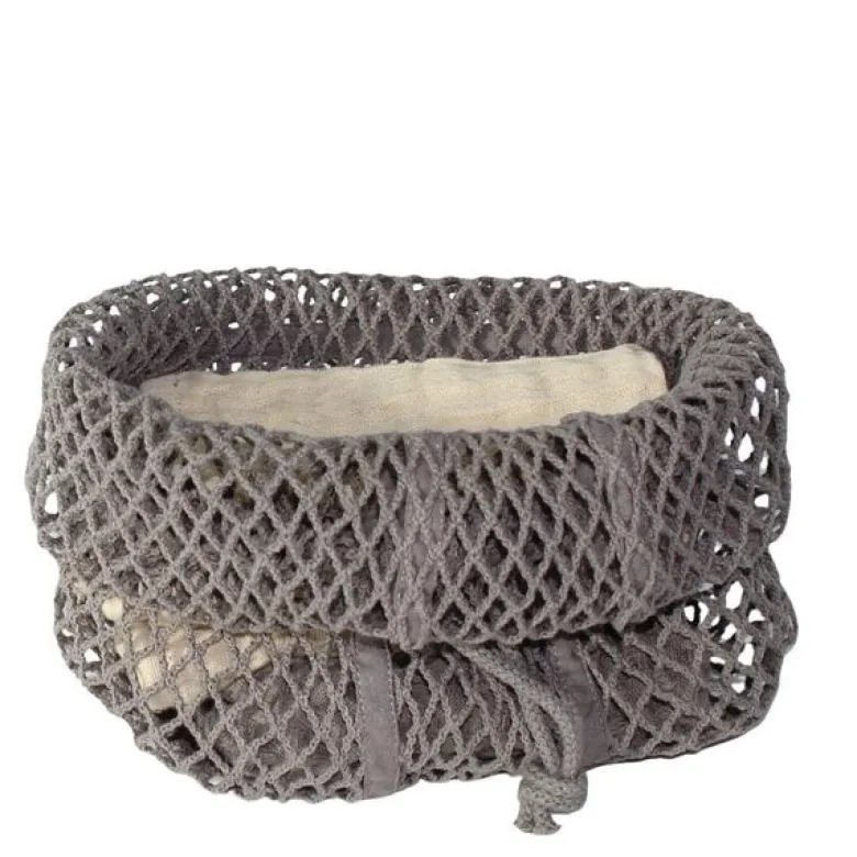 Gjenbrukbar nettpose stor 40x30 cm clay