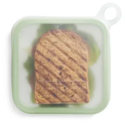 Gjenbrukbart sandwichetui 18 cm grønn/klar