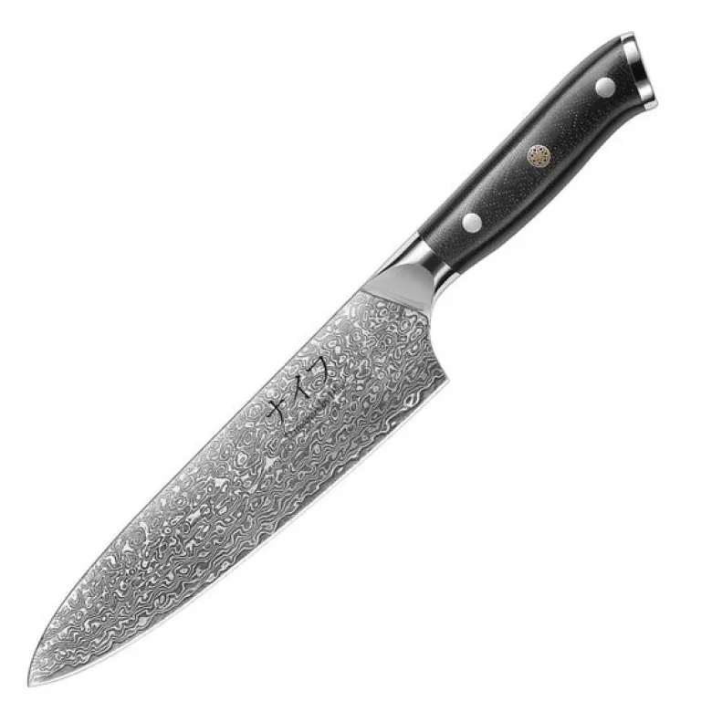 G10 kokkekniv 32 cm svart