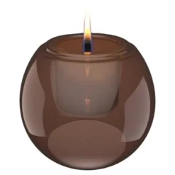 Globus bordlykt 12 cm amber