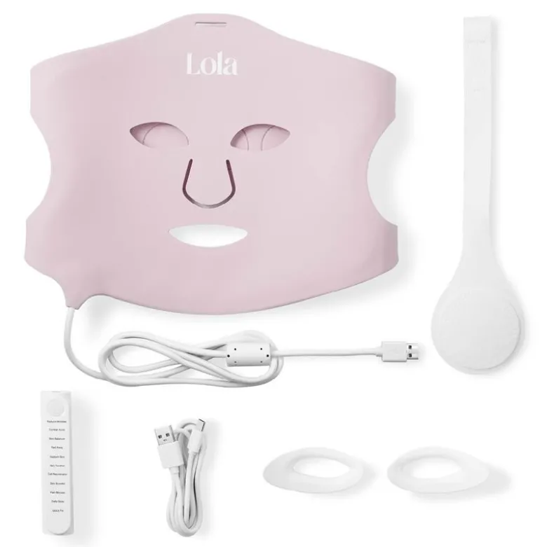 Glow mask LED-maske rosa