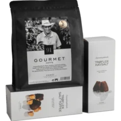 Gourmet gavesett kaffe & trøfler
