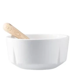 Grand Cru snackskål med skje 10,5 cm hvit