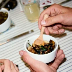 Grand Cru treskje til snackskål bøk