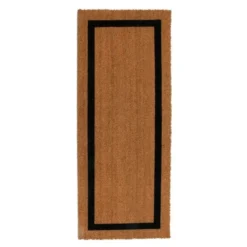 Grande kokos dørmatte 60x150 cm natur svart