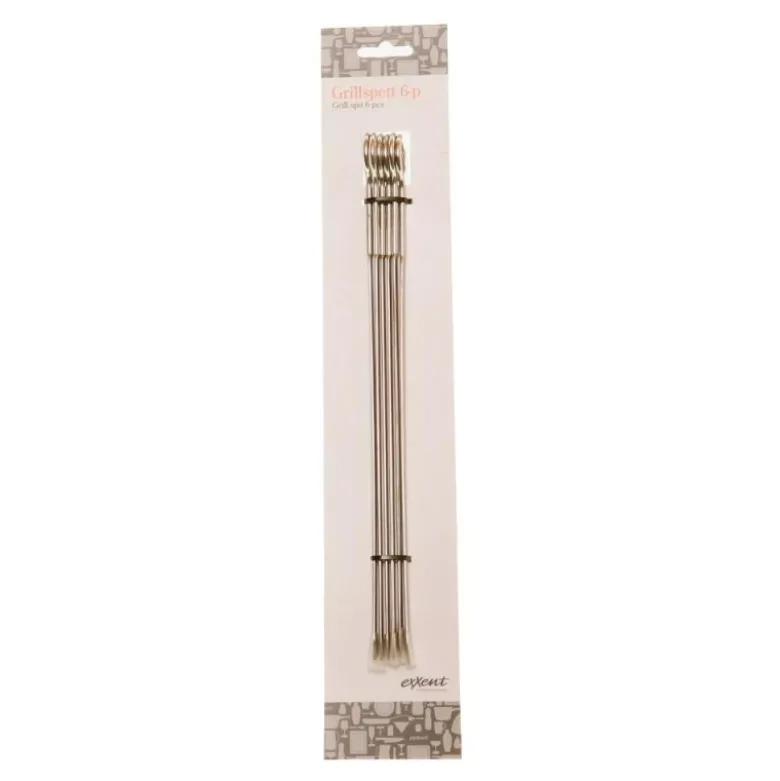 Grillspyd 25 cm 6 stk stål