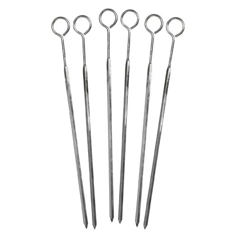 Grillspyd 25 cm 6 stk stål
