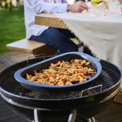 Grill2Table ildfast form halvmåne 43 cm svart
