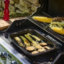 Grill2Table ildfast form rektangulær 43 cm svart