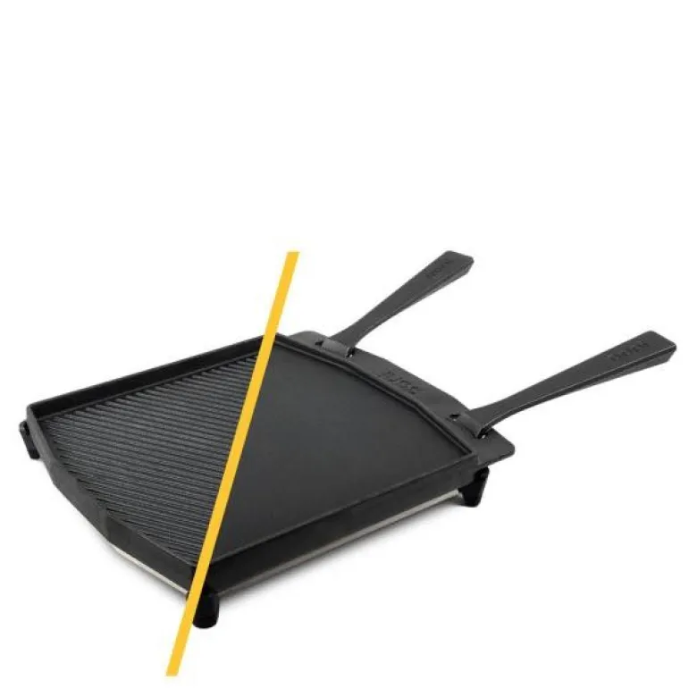 Grizzler tosidig grillplate 32 cm støpejern