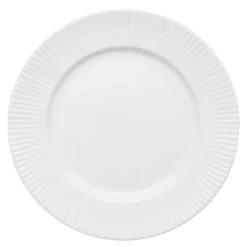 Groovy asjett 19 cm hvitt porselen