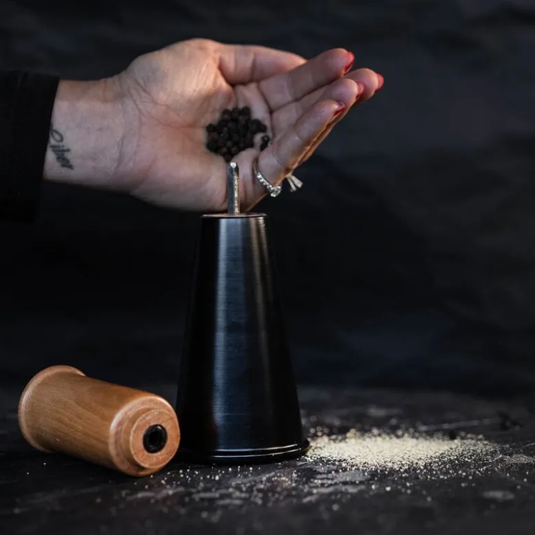 Gurken salt- og pepperkvern 20,5 cm svart/brun