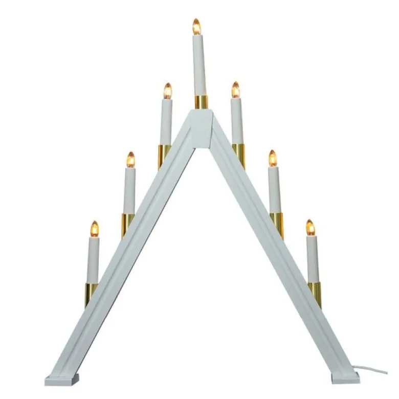 Halland adventsstake 59 cm hvit