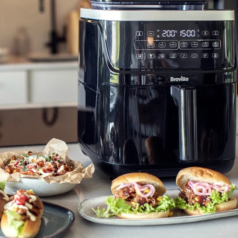 Halo steam airfryer 7,5L svart