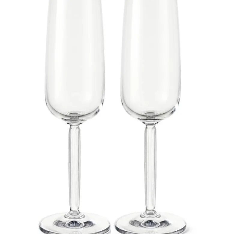 Hammershøi champagneglass 24 cl 2 stk klar