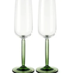Hammershøi champagneglass 24 cl 2 stk grønn