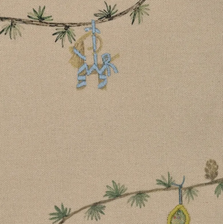 Hammershøi Christmas duk 150x370 cm sand