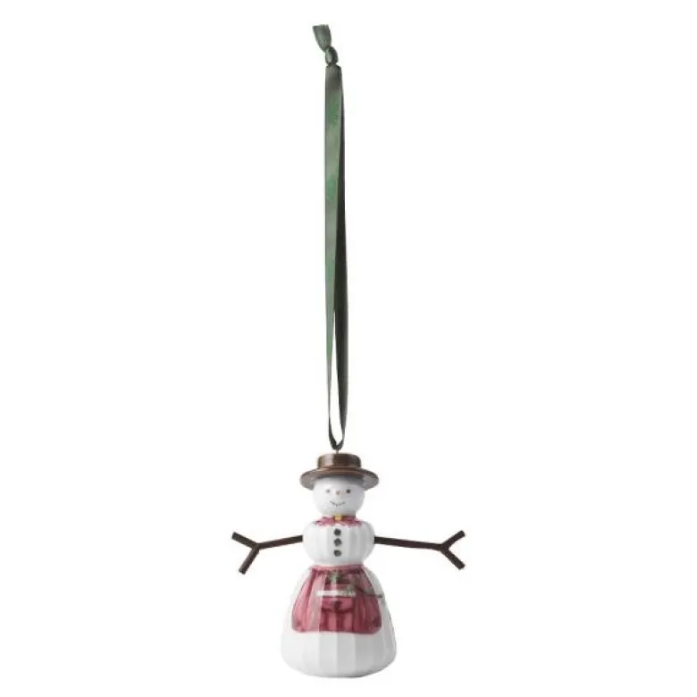 Hammershøi Christmas snøkone hengende 9 cm hvit m/ dekor