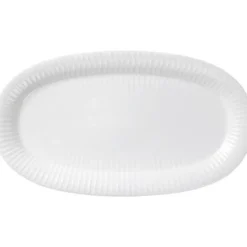 Hammershøi oval serveringsfat 40x22,5 cm hvit