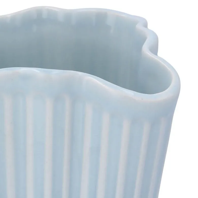 Hammershøi unfold vase 20,5 cm blå