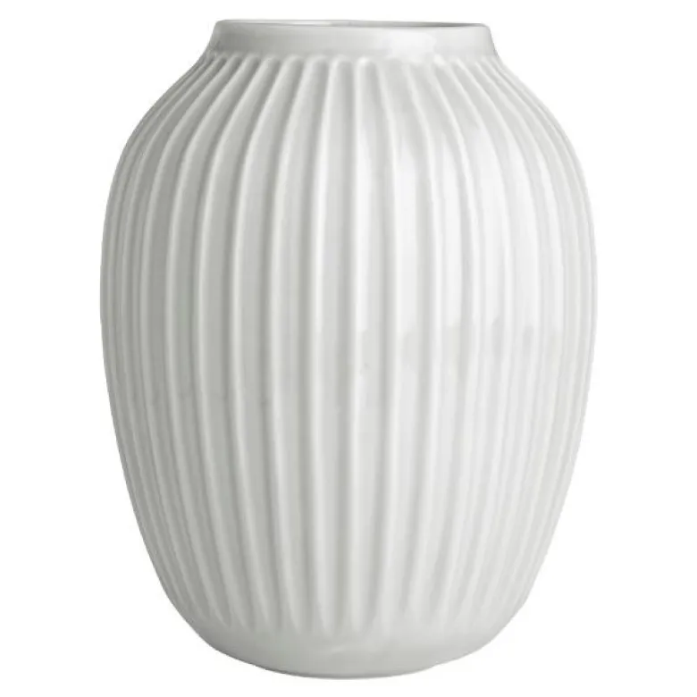 Hammershøi vase 25 cm hvit