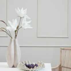 Happia dekorasjonsblomst 85 cm hvit