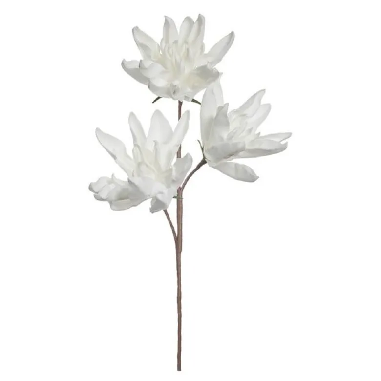 Happia dekorasjonsblomst 85 cm hvit