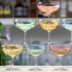 Happy champagneglass 28 cl gull