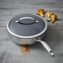 HaptIQ traktørpanne m/lokk 28 cm rustfri