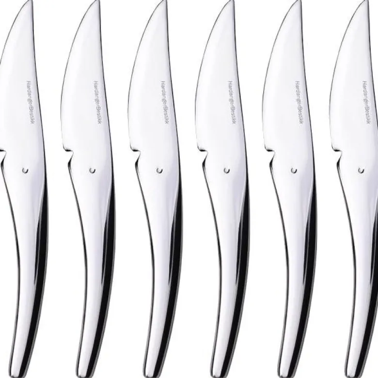 Hardanger ost-og fruktkniver 17,5 cm 6 stk