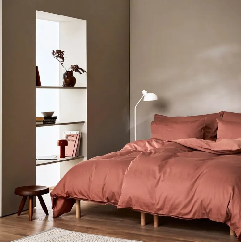 Harmoni sengetøy 140x220 cm dus terracotta