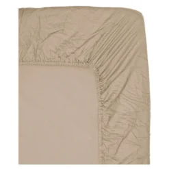 Hassel stretchlaken 180x200 cm beigebrun