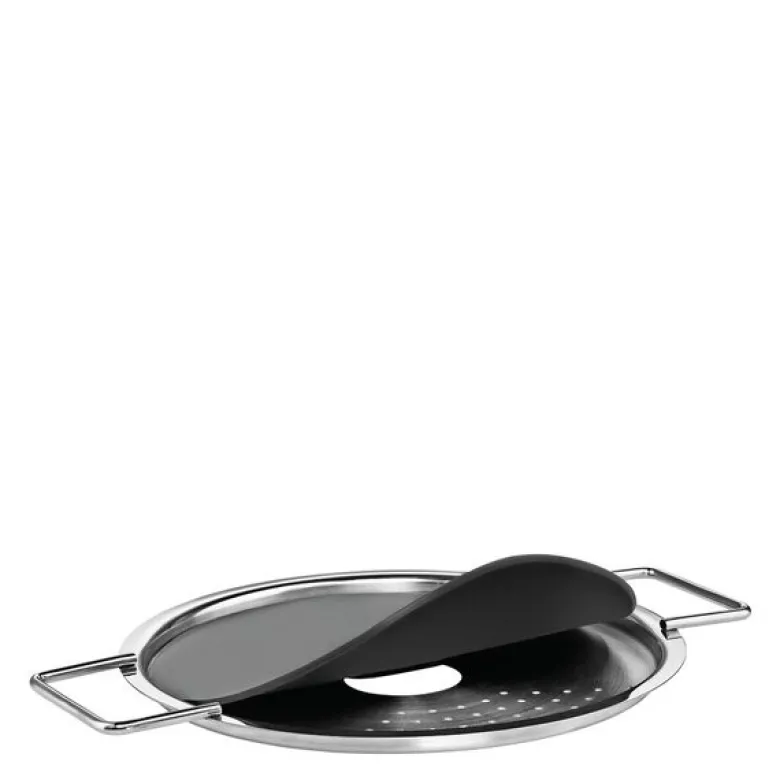 Hellelokk 16 cm svart/stål