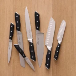 Hercules knivsett 7 deler stål/svart
