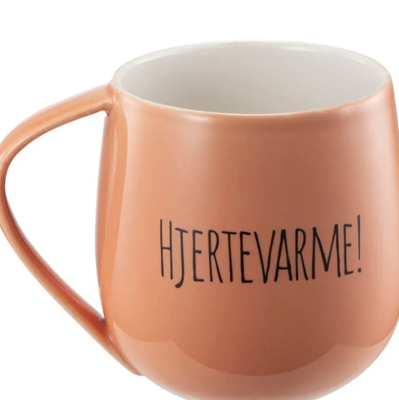 Hjertevarme krus 45 cl Et ord, en handling korall