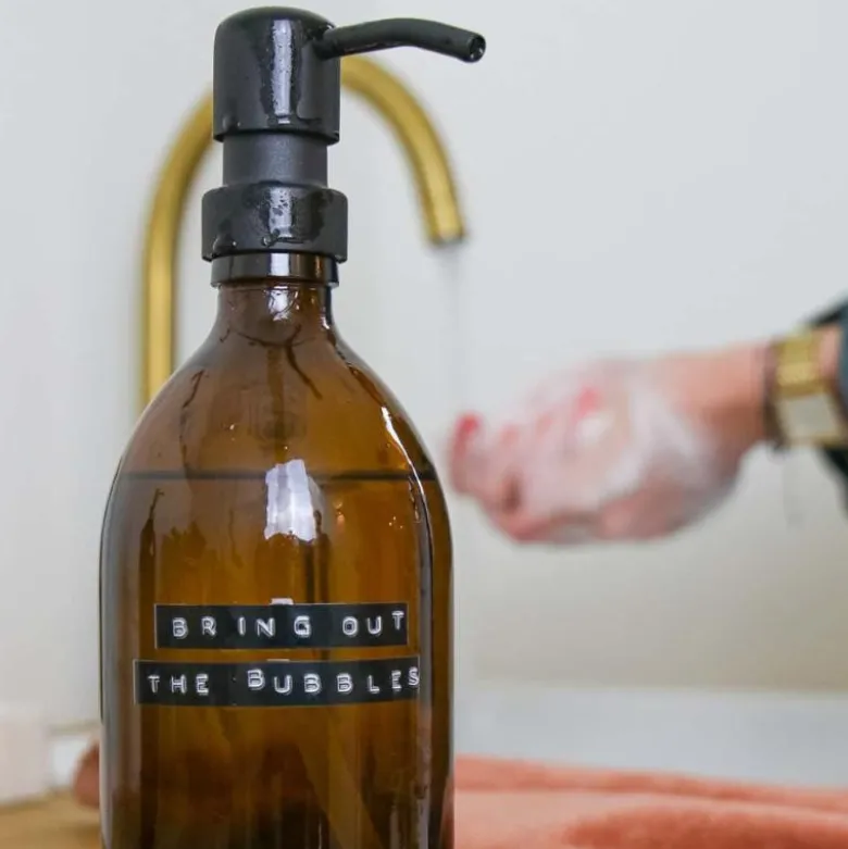 Håndsåpe m/pumpe 0,5L brun/svart