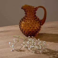 Hobnail karaffel 2L amber