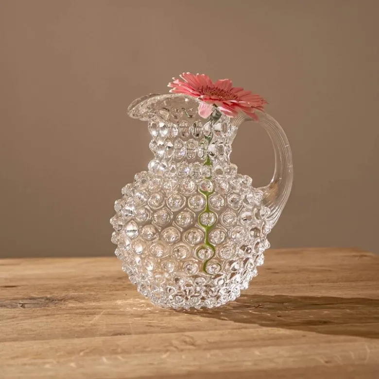 Hobnail karaffel 1L crystal 18 cm