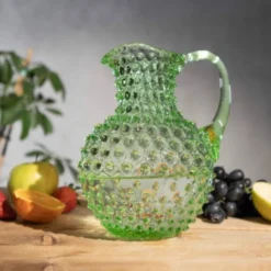 Hobnail karaffel 2L light green