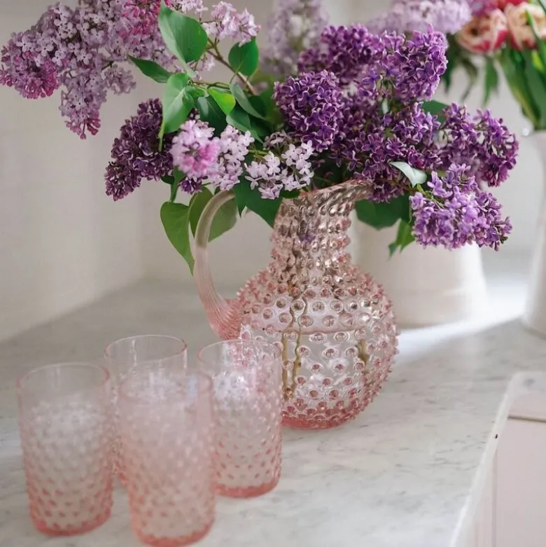 Hobnail karaffel 2L rosaline