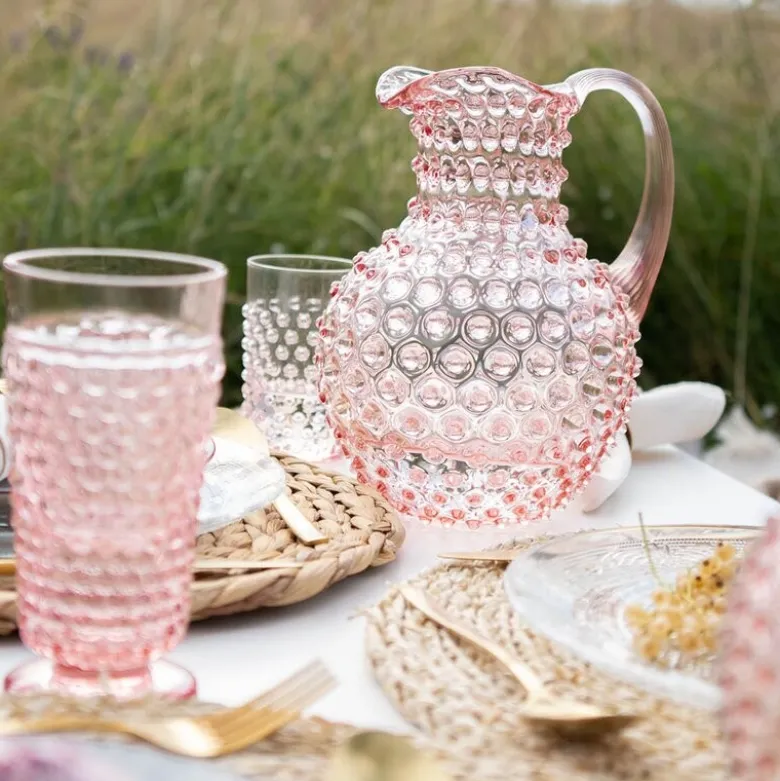 Hobnail karaffel 2L rosaline