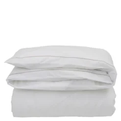 Hotel sengetøy percale 140x200 cm hvit/beige