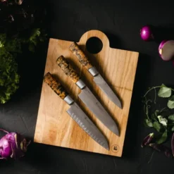 Hunter premium chef santokukniv 19 cm blank/bjørk
