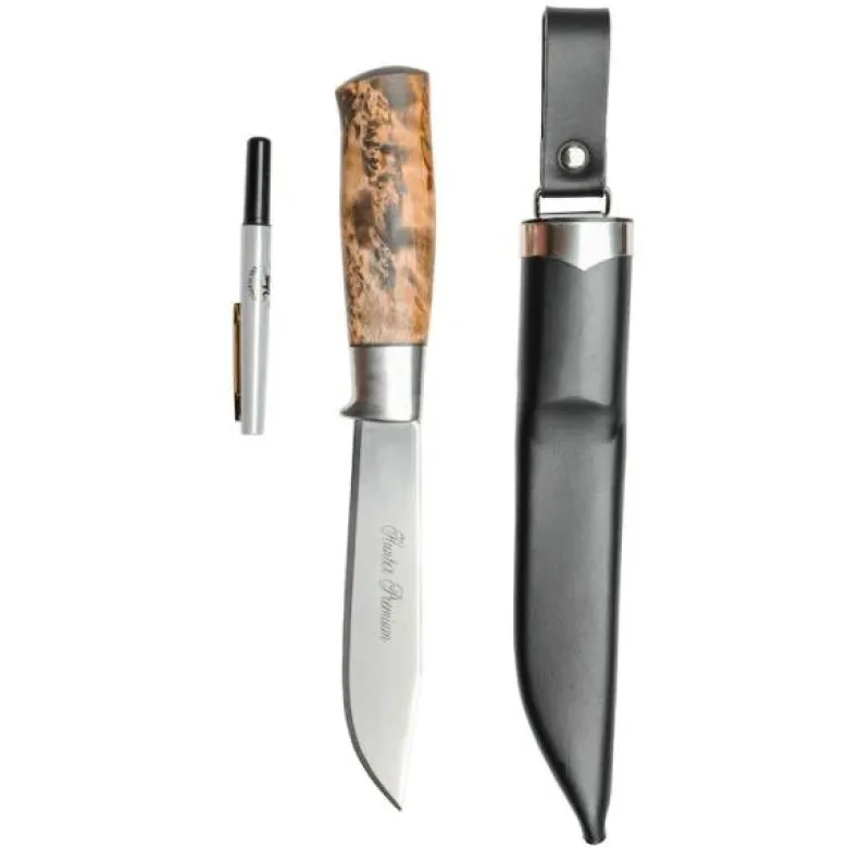 Hunter premium jaktkniv 13,5 cm m/slire