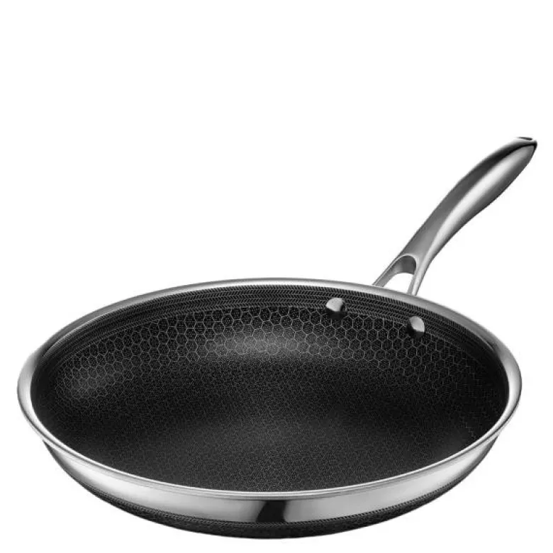 Hybrid stekepanne 30 cm sølv/svart