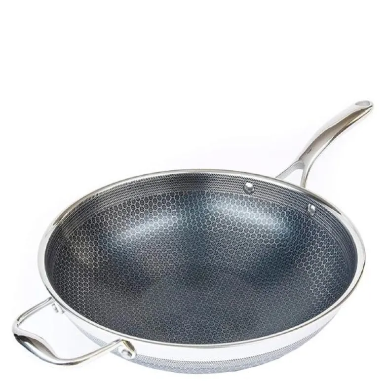Hybrid wok 30 cm sølv/svart