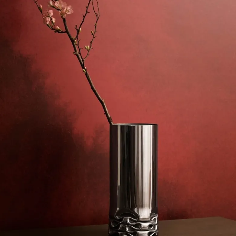 Hydraulic vase XL 32 cm stål