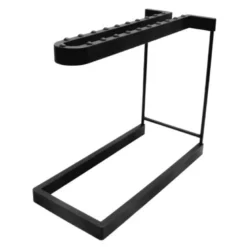Hylle til vinglass 13x28x24 cm svart
