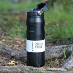 IceFlow Flip Straw Bottle 2.0 termoflaske 0,7L black 2.0